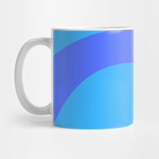 Boho blue and purple pastel rainbow pattern Mug